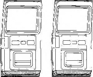 VAN WEZEL 3070249 -  Задняя дверь